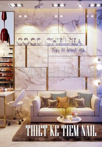 Thiết kế tiệm nails Coco Chelsea - London đẹp đẳng cấp thời thượng